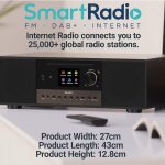 Internetradio, DAB+, CD, BT, eingebauter Subwoofer, Quadriga, schwarz, WIE NEU