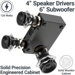Internetradio, DAB+, CD, BT, eingebauter Subwoofer, Quadriga, schwarz, WIE NEU