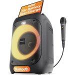 Bluetooth Karaokebox für Kinder, Licht, Mikrofon, Oakcastle PS100 WIE NEU