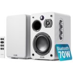 Regallautsprecher, Aktiv, HDMI ARC, BT, Weiss,1 Paar, Majority D70X,NEU GEÖFFNET