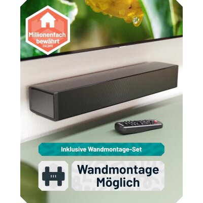Soundbar für TV Geräte, inkl. HDMI Kabel ,BT, 60W, Oakcastle SB40, GEPRÜFT - GUT
