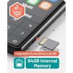 MP3-Player 64 GB, BT, microSD bis 128 GB, 50 h Akku, MP300, Oakcastle, Geprüft