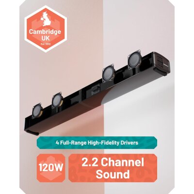 TV Soundbar teilbar Bluetooth, Standard ohne HDMI Kabel,Oakcastle SB80, GEPRÜFT