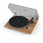 Plattenspieler BT aptX HD OM10 Glasplattenteller, Walnut, Pro-Ject T1 Evo BT NEU
