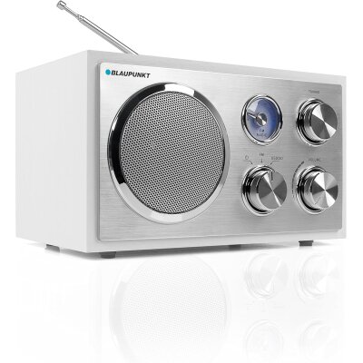 Radio weiß, UKW/MW, USB, SD & AUX, Holzgehäuse, Blaupunkt RXN 19 , ELEKTRONIKFEHLER