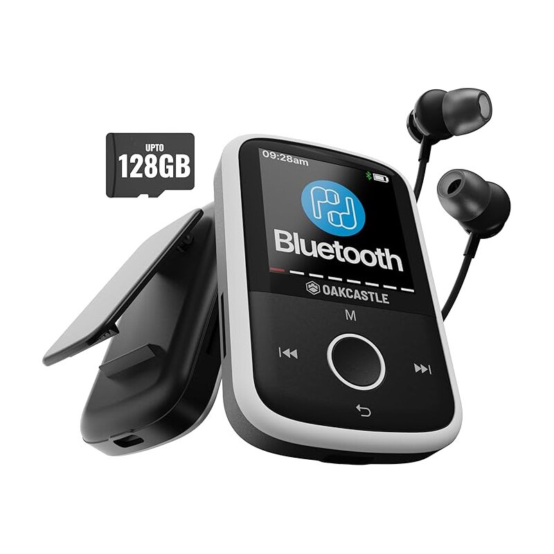 MP3 Player Bluetooth 16GB Clip Sport microSD, Akku, Oakcastle MP250, WIE NEU
