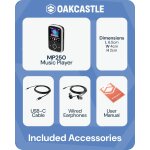 MP3 Player Bluetooth 16GB Clip Sport microSD, Akku, Oakcastle MP250, WIE NEU