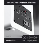 Lautsprecher 1 Paar, Aktiv, HDMI, Phono, BT, Majority D100X Weiß, GEPRÜFT - GUT