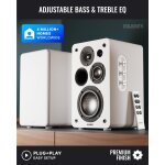 Lautsprecher 1 Paar, Aktiv, HDMI, Phono, BT, Majority D100X Weiß, GEPRÜFT - GUT