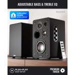 Aktiv Lautsprecher Bluetooth HDMI Phono, Paar Majority D100X Schwarz, WIE NEU