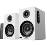 Regal Lautsprecher Aktiv HDMI, BT, Paar Oakcastle BK100 Weiss GEPRÜFT
