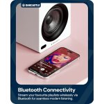 Regal Lautsprecher Aktiv HDMI, BT, Paar Oakcastle BK100 Weiss GEPRÜFT