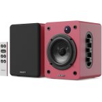 kleine Aktiv PC Lautsprecher 1 Paar BT HDMI USB, Majority D50X Maroon, WIE NEU