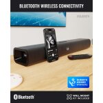 Soundbar Subwoofer 2.1 HDMI ARC Bluetooth USB, Majority NAGA 60 Plus, GEPRÜFT