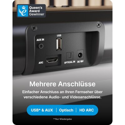 Subwoofer HDMI Soundbar für TV Geräte, 2.1...