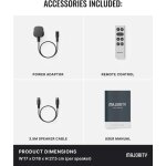 Aktiv Lautsprecher Bluetooth HDMI Phono, Paar Majority D100X Schwarz, GEPRÜFT