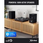 Aktiv Lautsprecher Bluetooth HDMI Phono, Paar Majority D100X Schwarz, GEPRÜFT