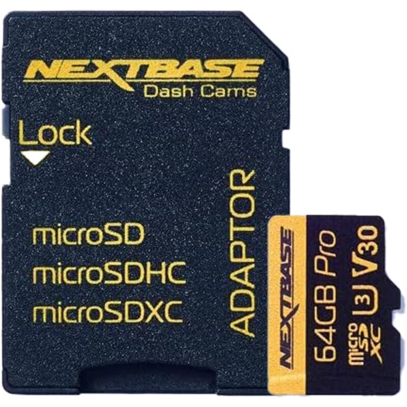 Nextbase Dashcam U3-Ultrahochgeschwindigkeitskarte 64GB Speicherkarte GEPRÜFT