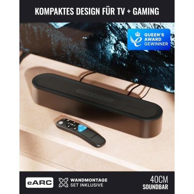 Soundbar für TV, Subwoofer, BT,HDMI ARC, Majority Bowfell Axis Dolby,GEPRÜFT GUT