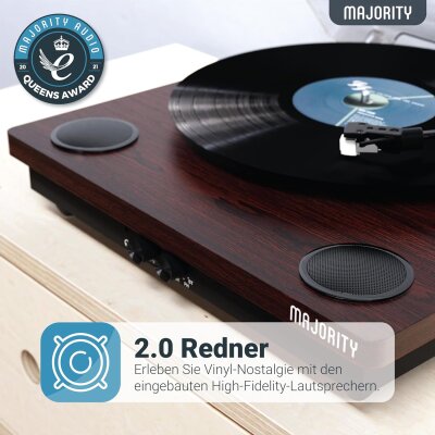 Bluetooth USB Turntable Plattenspieler Majority Moto TOT DEFEKT Bastler