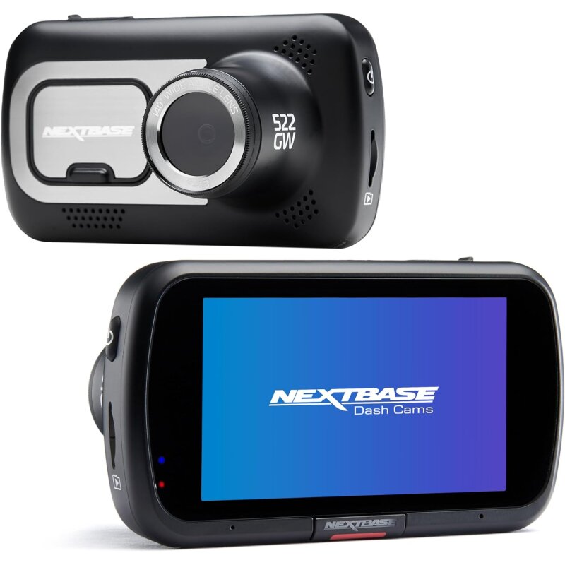 Dashcam 1440p GPS WiFi 3" Touchscreen 140° Kamera 522GW, DEFEKTER AKKU