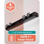 TV Soundbar 2.1 Subwoofer HDMI ARC Bluetooth, Oakcastle SB80 Xtra GEPRÜFT