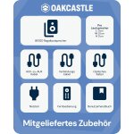 Regal Lautsprecher Aktiv HDMI, BT, Paar Oakcastle BK100 Schwarz WIE NEU