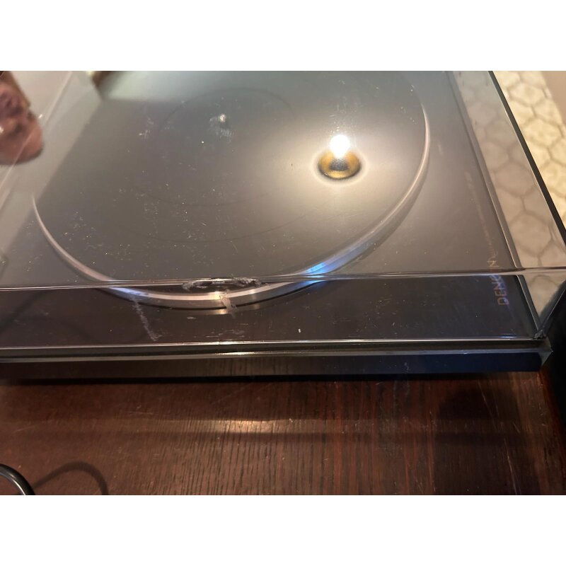 Vollautomat Plattenspieler, Phono, Denon DP-300F, schwarz, BESCHÄDIGT #1