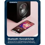Regal Lautsprecher Aktiv HDMI, BT, Paar Oakcastle BK100 Schwarz GEPRÜFT