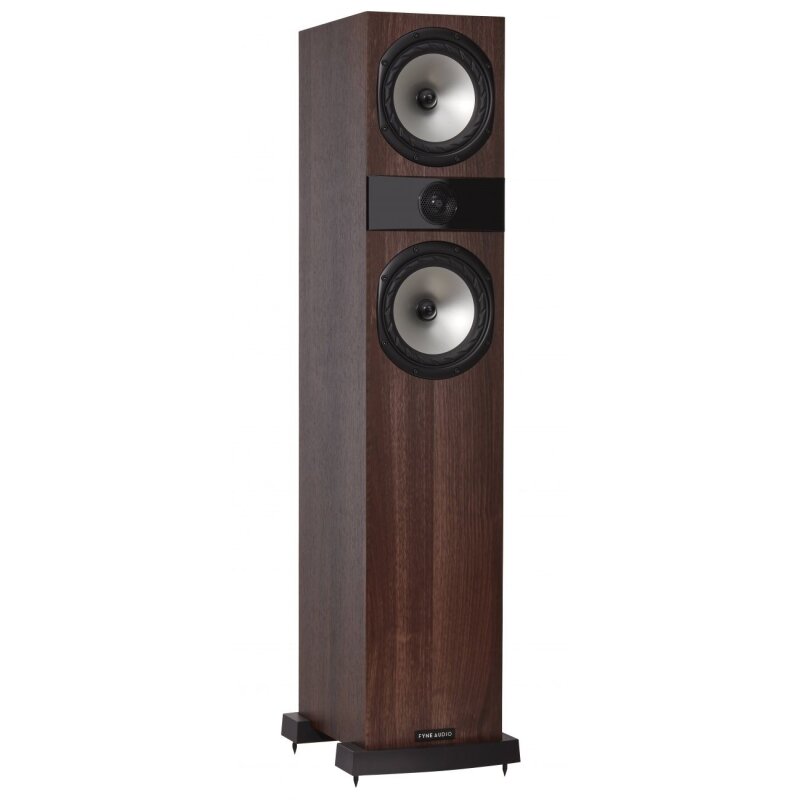 Standlautsprecher, 1 Paar, 2-Wege, 150W 91dB 32Hz, Walnuss, Fyne Audio F303, NEU