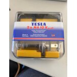 Halogen Scheinwerferlampen, H4 12V 60/55W P43t, 2er Set TESLA BLUE, NEU