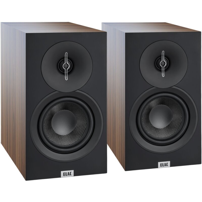 ELAC Regallautsprecher Paar, Debut 3.0 DB53-WA,120W, 2-Wege Walnuss, NEU