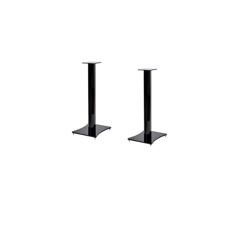 Premium Lautsprecherständer ELAC LS60, 1 Stück, Metall, Kabelkanal, Schwarz, NEU