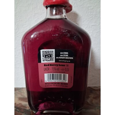 Kleiner Feigling Red Berry Sour Likör, 5x 0,5L Flaschen, 15% vol., NEU
