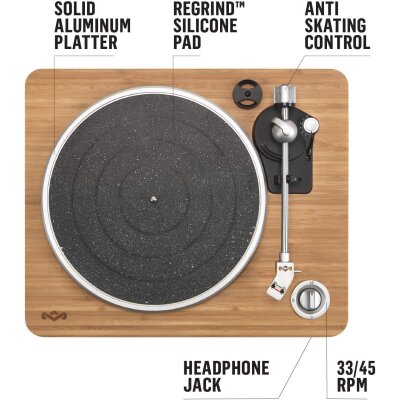 Plattenspieler House of Marley Stir It Up,Phono/Line,Pick It 25A, GEPRÜFT - MOD