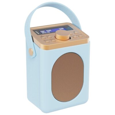 Retro Küchenradio DAB, hellblau, Wecker, Majority Little Shelford, WIE NEU