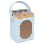 Retro Küchenradio DAB, hellblau, Wecker, Majority Little Shelford, WIE NEU