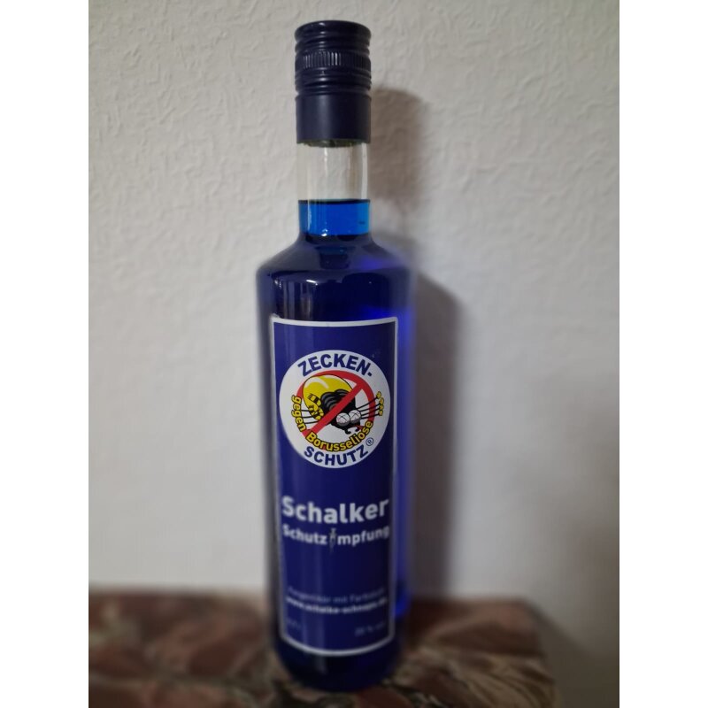Schalke-Schnaps 9x0,7L Feigenlikör, 20% Schutzimpfung, Fan-Set, NEU