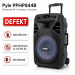 PA Partybox Pyle PPHP844B, 400W, Bluetooth, Karaoke 8" USB, FM, DEFEKT