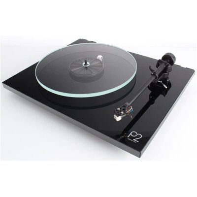 Plattenspieler Rega Planar 2 Schwarz Hochglanz RB220 inkl...