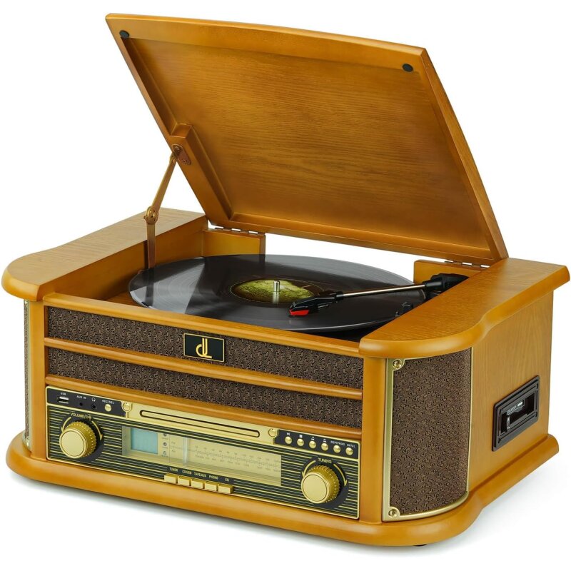 Retro All in One HiFi System 8-in-1,Plattenspieler CD Kassette, DL 189B99 MANGEL