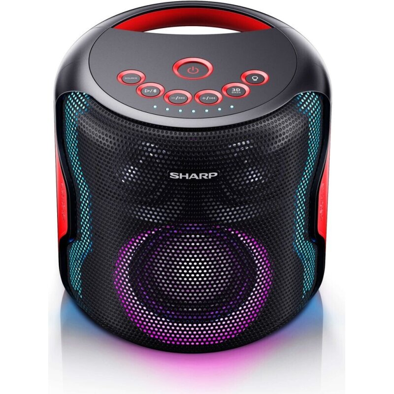 Partylautsprecher mit Bluetooth, Sharp PS-919 2.1,130W, USB TWS IPX5 GEPRÜFT GUT
