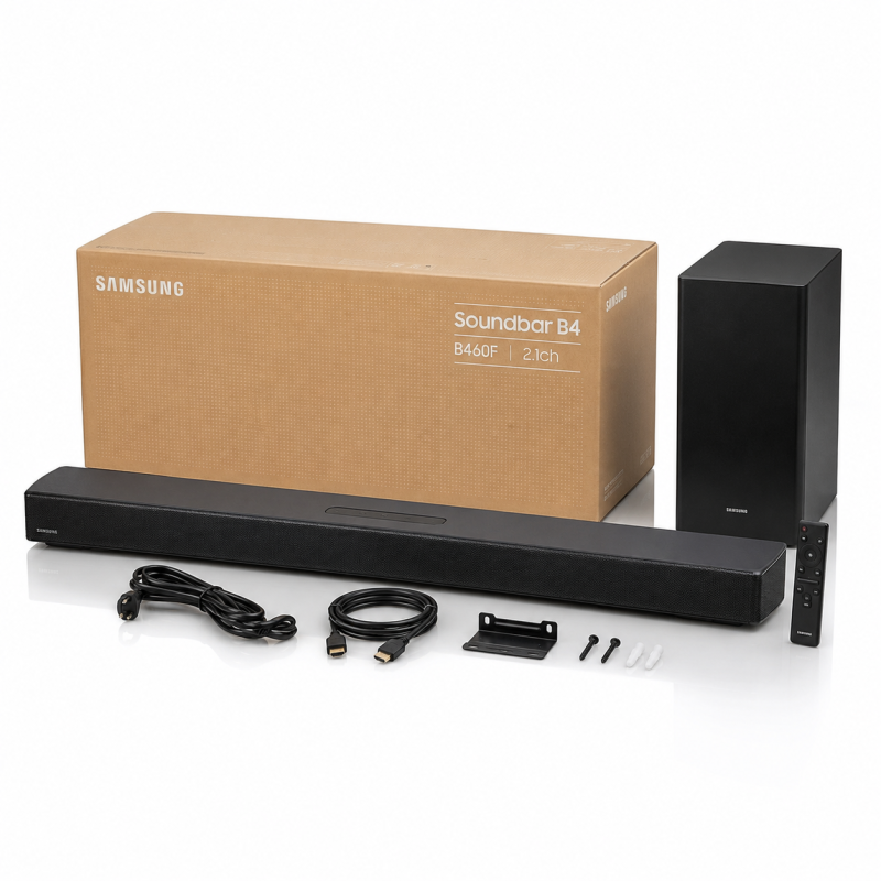 Samsung Soundbar Bluetooth Subwoofer, Bass Boost, HW-B46CF/ZF, GEPRÜFT - GUT