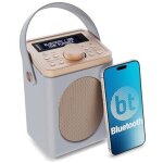 Retro Küchenradio DAB, Grau, Wecker, Majority Little Shelford,GEPRÜFT -  WIE NEU