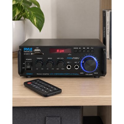 Stereo Verstärker mit Bluetooth, Pyle PDA29BU...