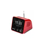 ELAC DAB+ Radiowecker RD 100 Klappzahlen, Bluetooth,18W Flip-Clock, Rot, WIE NEU