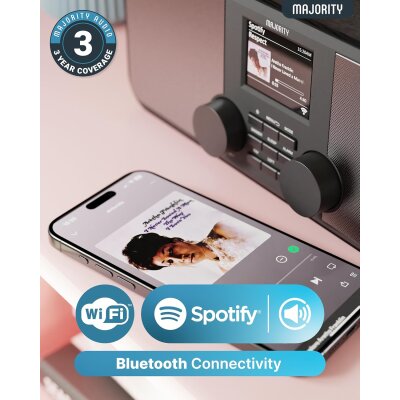 Radio DAB+ Internet, BT, Line-Out, Spotify, Wecker, Majority Rostock, UNVOLLSTÄN