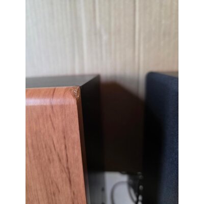 Aktiv Regallautsprecher, Paar,Braun, BT,HDMI, MAJORITY D100,GEPRÜFT - Akzeptabel