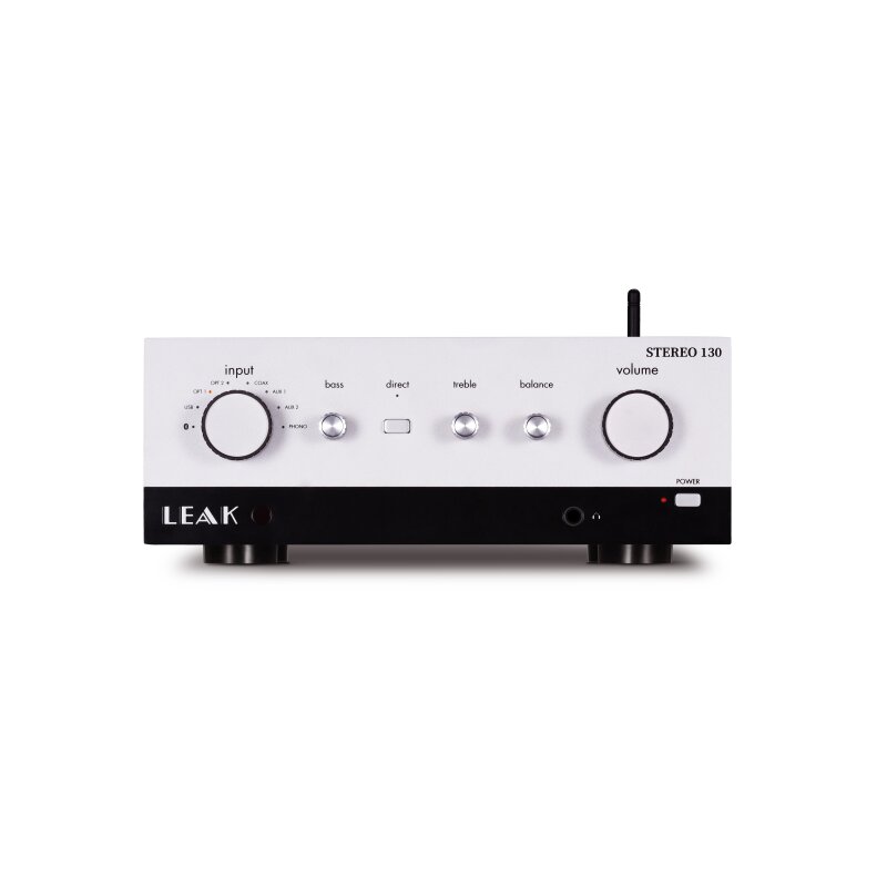 Vollverstärker DAC Phono Bluetooth 2x65W, LEAK Stereo 130 Silber, NEUWARE
