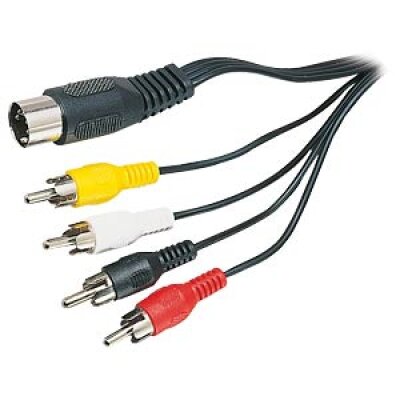 Audio Adapterkabel DIN 5-polig auf 4x Cinch, 1,5m, DUNE...